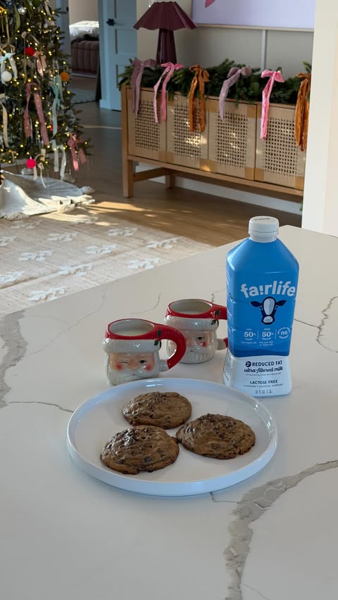 Instagram post by @__balancedwithbritt for fairlife. Caption reads: this time of year, the secret to enjoying holiday....