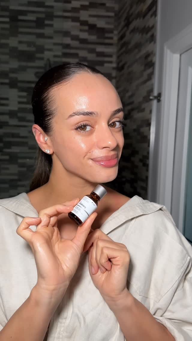 Instagram post by @minimal_by_hadda for The Ordinary. Caption reads: @theordinary newest innovation at an affordable....