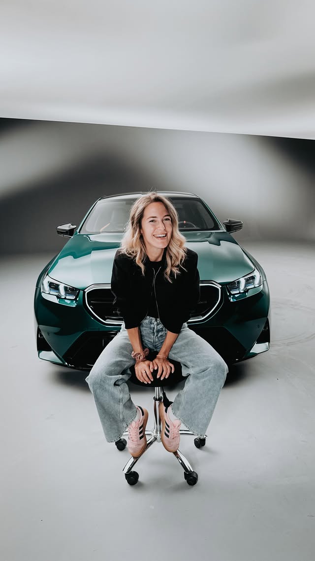 Instagram post by an influencer for BMW. Caption reads: [...] World premiere of the new BMW M5! How do you....