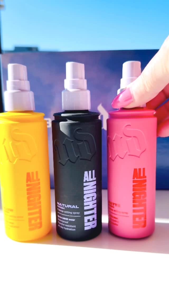 Instagram post by @thebestfacebeautyblog for Urban Decay. Caption reads: 📣 Did you hear the news? THE ALL NIGHTERS JUST....