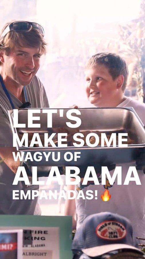 Instagram post by @steakchannel for Flavor God. Caption reads: 300 WAGYU EMPANADAS🔥
For you Mr. Gordon Ramsey!....