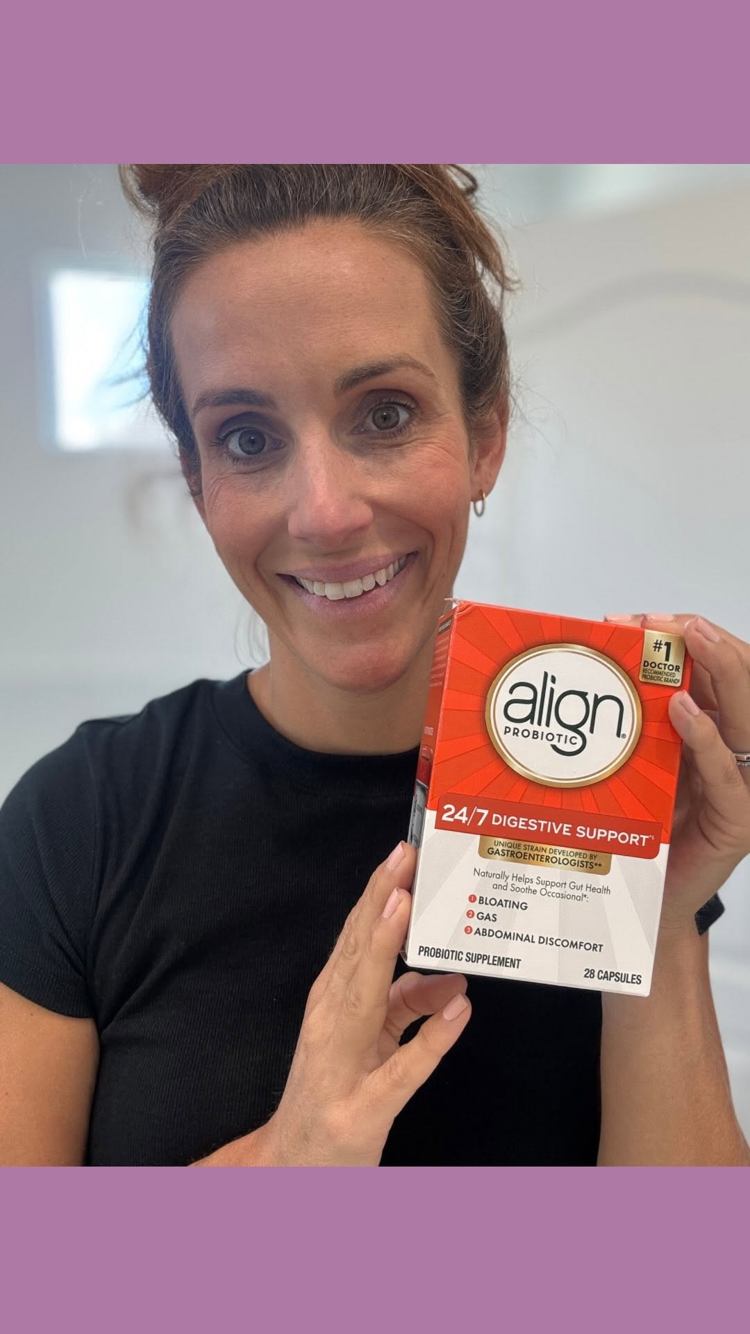 Instagram post by @thefoxsaystwins for Align Probiotics. Caption reads: #Ad #Align_Probiotic_Partner Moms don’t get sick....