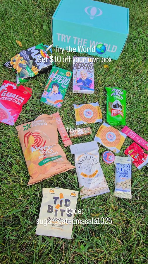 Instagram post by @sugarcoatedmasala for Try The World. Caption reads: #ad

Ever wanted to travel the world with your....