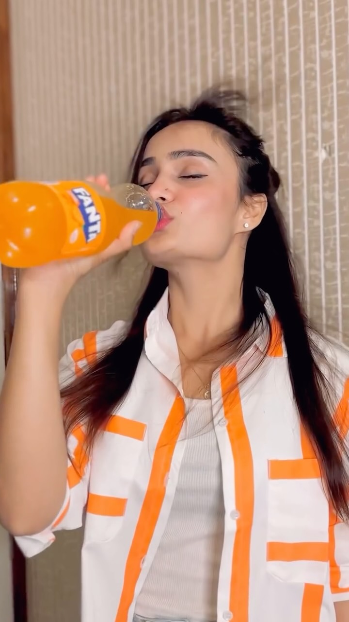 Instagram post by @its_razika for Fanta. Caption reads: New phone, money for shopping and Fanta is my new....