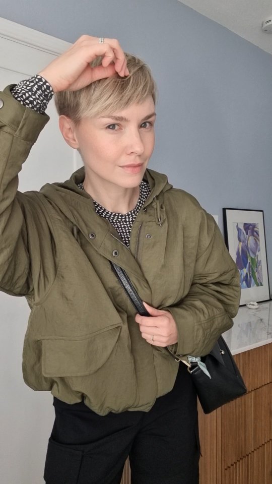 Instagram post by @egle_bee for Prada Beauty. Caption reads: GRWM

Products used 
@blindbarber 90 Proof....