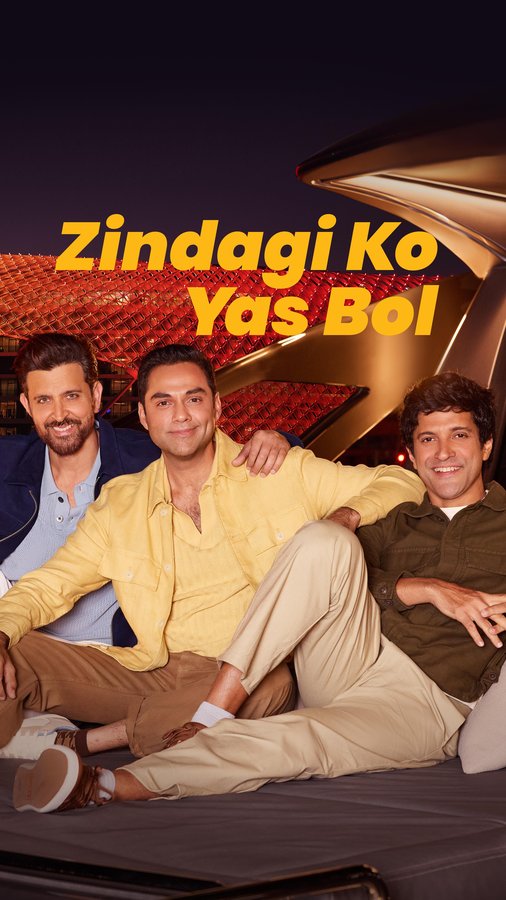 Instagram post by @abhaydeol for Yas Island. Caption reads: [...] and we’re wiping away happy tears!....