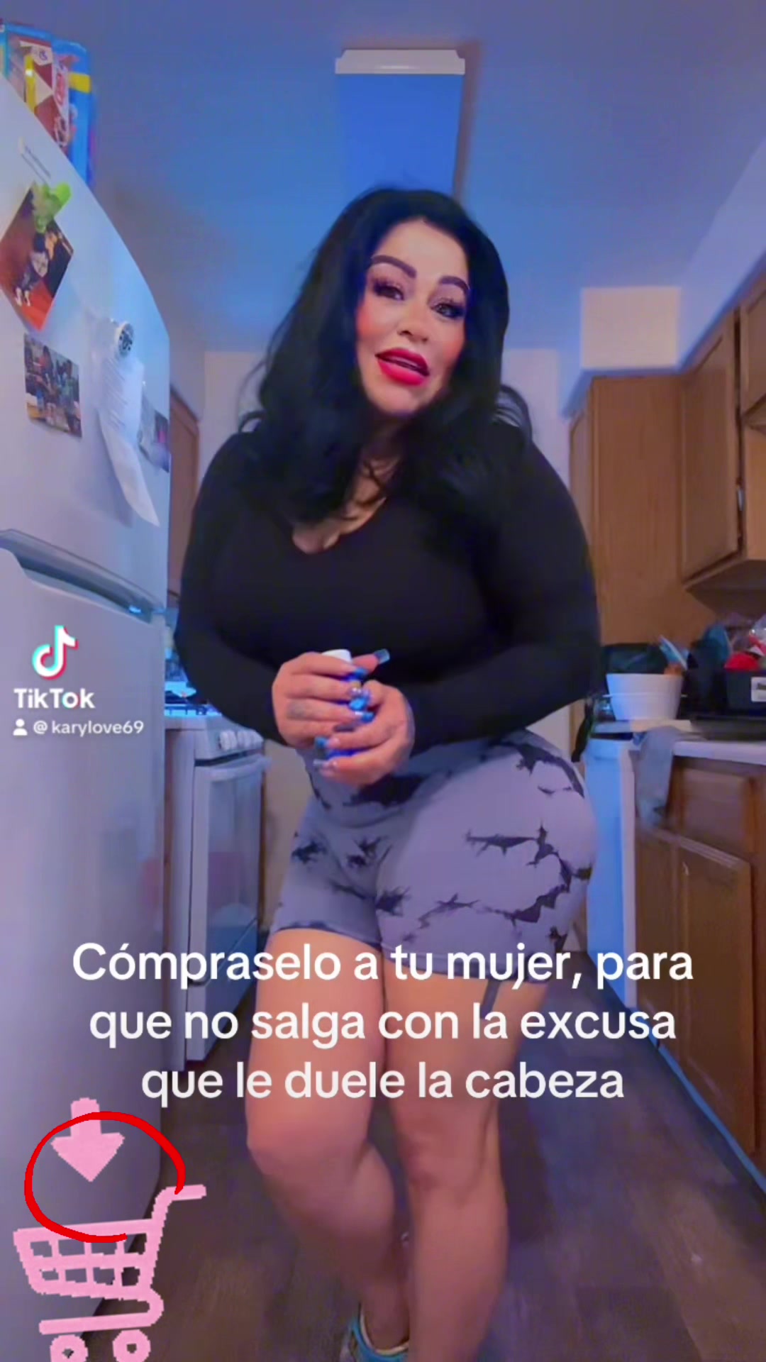 TikTok post by @karylove69 for Natural Stacks. Caption reads: [...] #sefeliz #segelizcomolombriz @Natural Stacks.