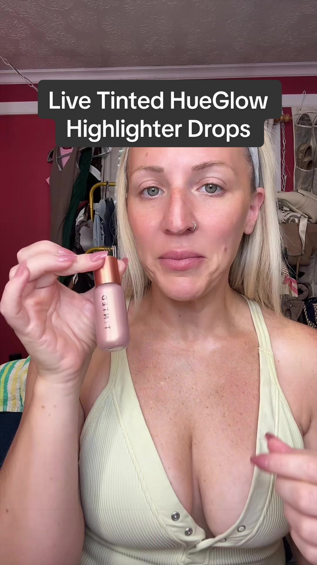 TikTok post by @brittanybrown749 for LIVE TINTED. Caption reads: @Live Tinted #livetinted #glow #highlight [...].