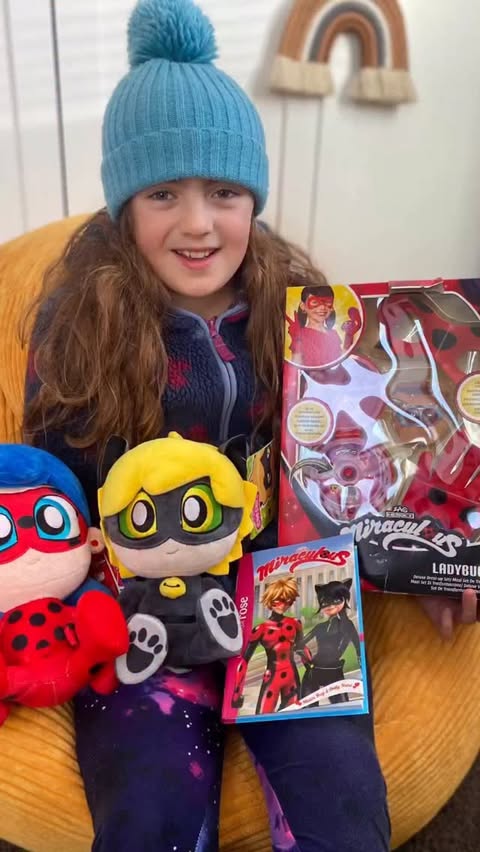 Instagram post by @justanormalmum_ for Miraculous Ladybug. Caption reads: Ad| Miraculous toys for Miraculous fans! 🐞 Check....