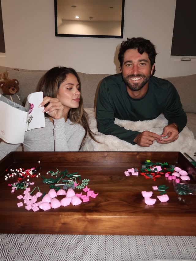 Instagram post by @kelseyanderson for LEGO. Caption reads: Roses are red, violets are blue, @lego Botanicals....