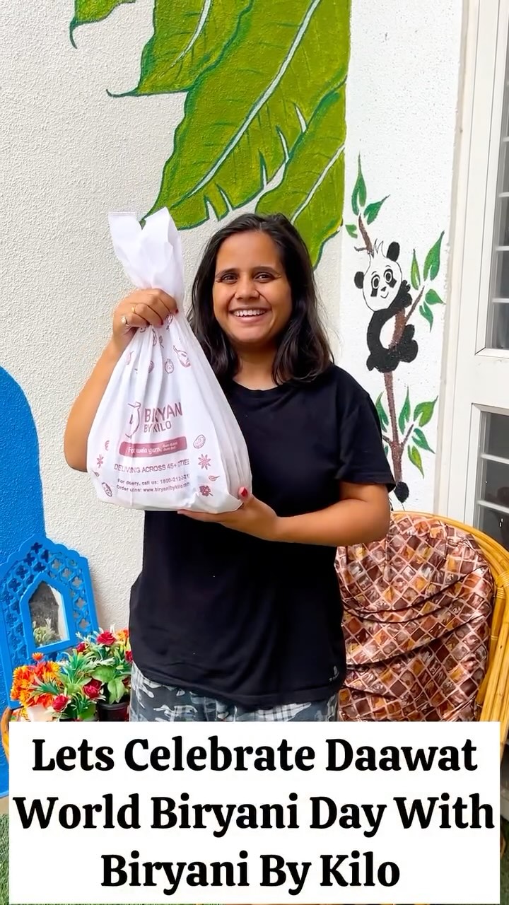 Instagram post by @foodiemrunal for Biryani By Kilo. Caption reads: [...] your favourite biryani from....