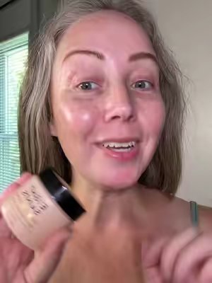 TikTok post by @kristinprice_ for Eight Saints Skincare. Caption reads: Over the age of 40 is when you start seeing the....