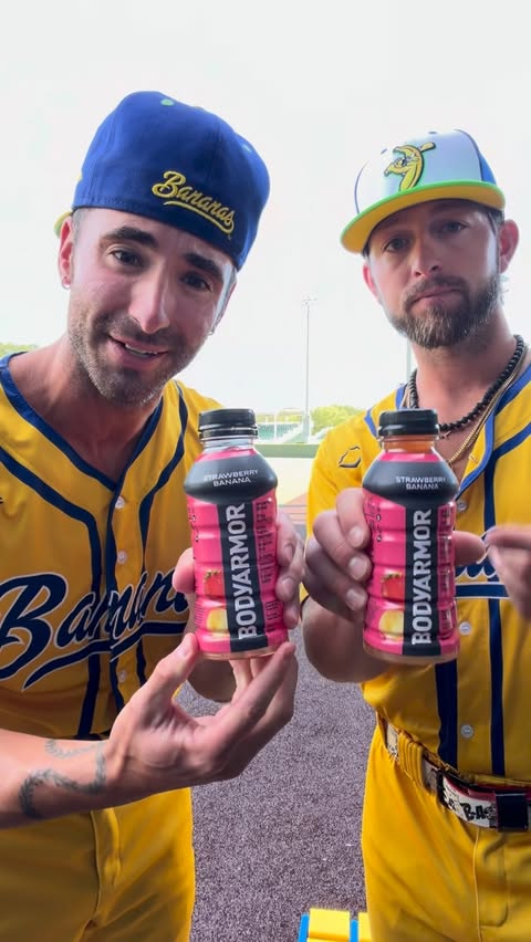 Instagram post by @zigzigzog for BODYARMOR. Caption reads: [...] between bill and i 🤣 @drinkbodyarmor....