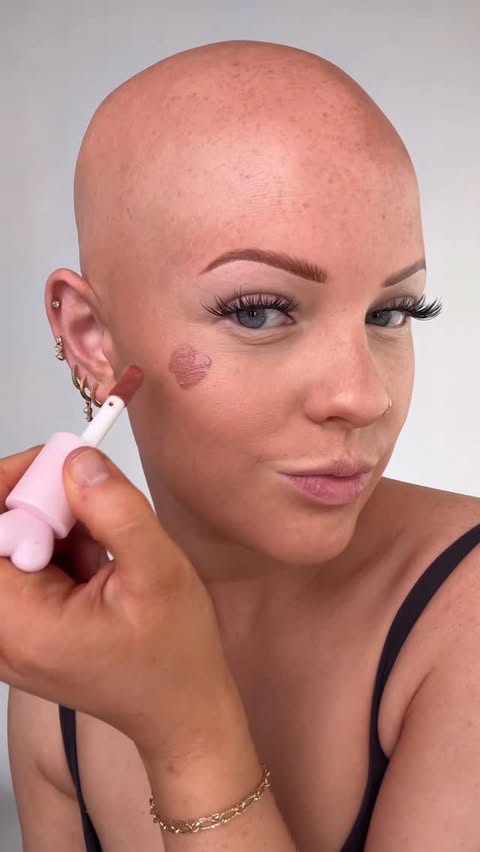 Instagram post by @emmycombss for ColourPop Cosmetics. Caption reads: [...] liquid blush in shade “city walk”....