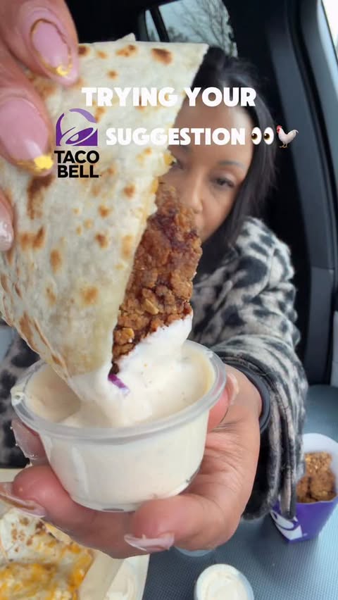 Instagram post by @lex.loves_ for Taco Bell. Caption reads: The cantina chicken menu never disappoints . What....