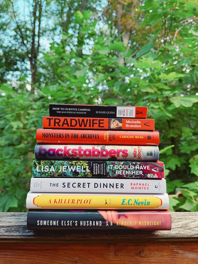Instagram post by @jess_reads_books for Celadon Books. Caption reads: August reading has wrapped and for a jampacked....