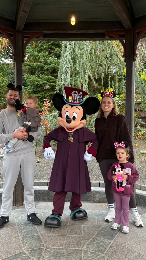 Instagram post by @theahmedfamilydays for Disneyland. Caption reads: Thinking about taking the kids to Disneyland Paris....