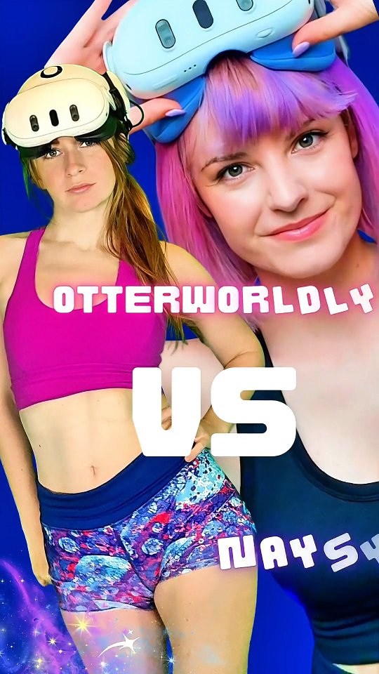 Instagram post by @otter.worldly for FitXR. Caption reads: [...] move, @naysy 🥊

Get 1 month of @wearefitxr....