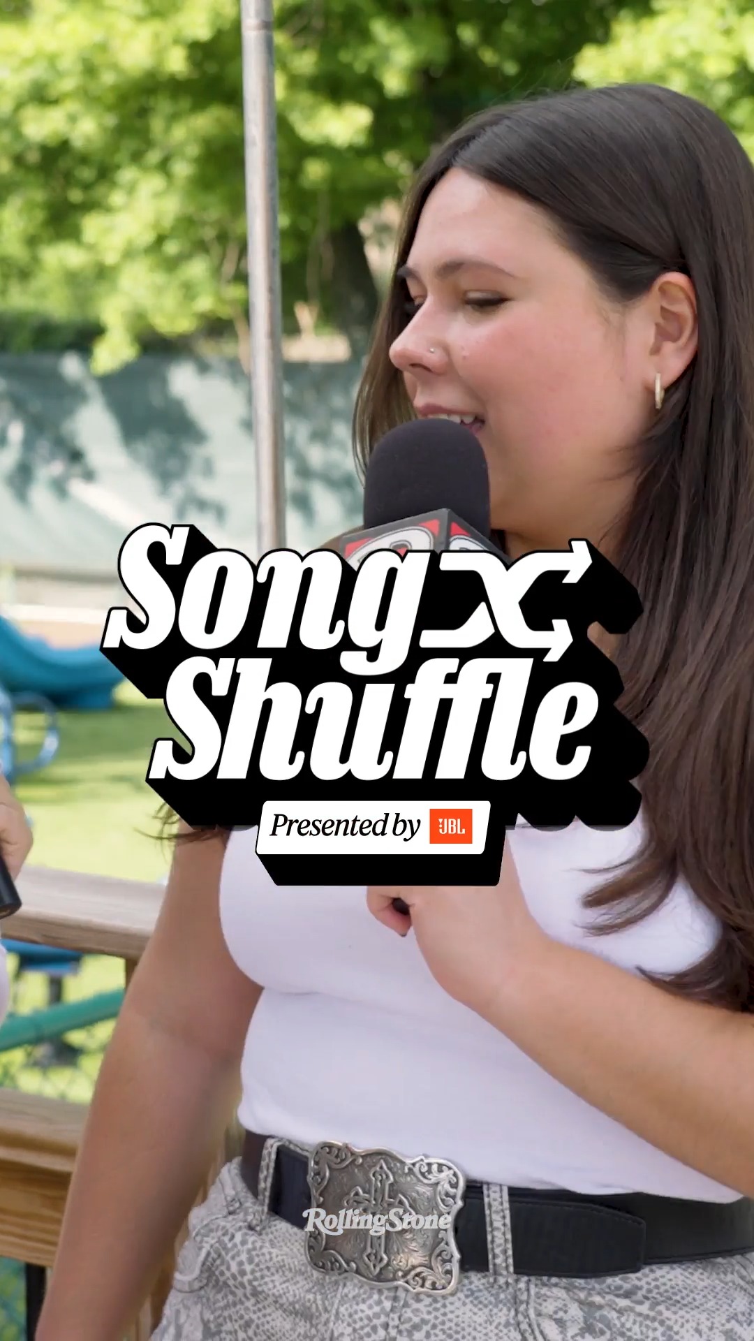 Instagram post by @gigi4perez for Rolling Stone. Caption reads: @gigi4perez shuffles her playlist for....