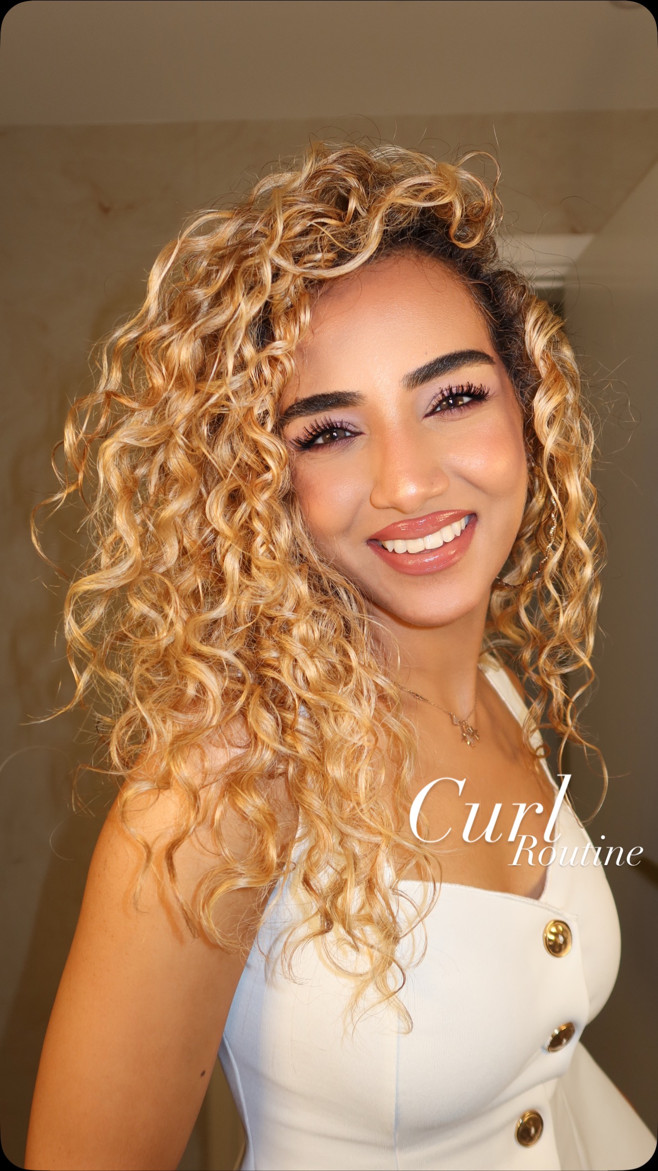 Instagram post by @gehnaadvani for OGX Beauty. Caption reads: Just LEVELED 😍🤭🤩 up my hair care game! Let me....