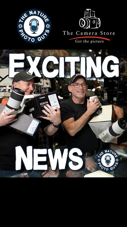 Instagram post by @footprintsinnature.ca for The Camera Store. Caption reads: [...] & Chris Gibbs, along with @thecamerastore in....