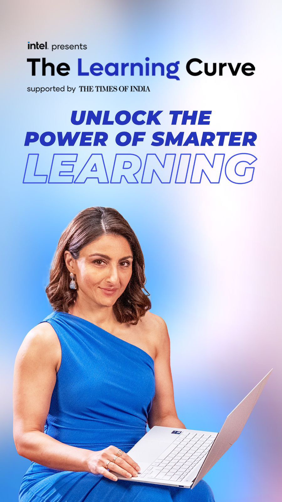 Instagram post by @sakpataudi for Intel. Caption reads: Education is changing faster than we can keep up —....