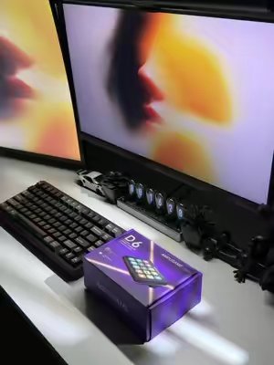 TikTok post by @chronus.tech for Fifine Indonesia. Caption reads: Clean setup + quick shortcuts = 🔥 The Fifine D6....