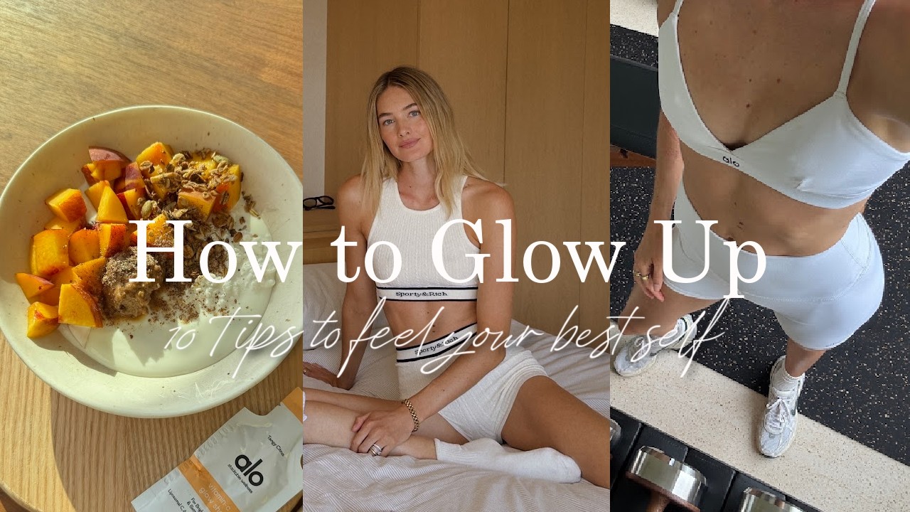 YouTube post by @SanneVloet for Ritual. Caption reads: Glow Up Guide 2026 | Daily Habits, Mindset Shifts....