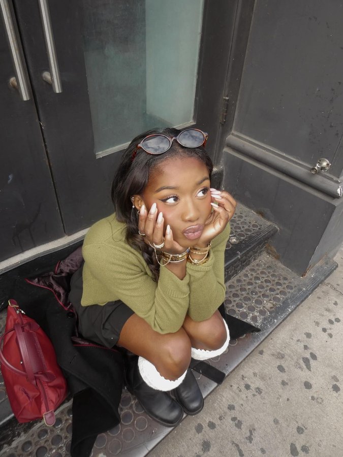 Instagram post by @abakasante for NYX Cosmetics. Caption reads: #NYXCosmeticsPartner my perfect on the go partner....