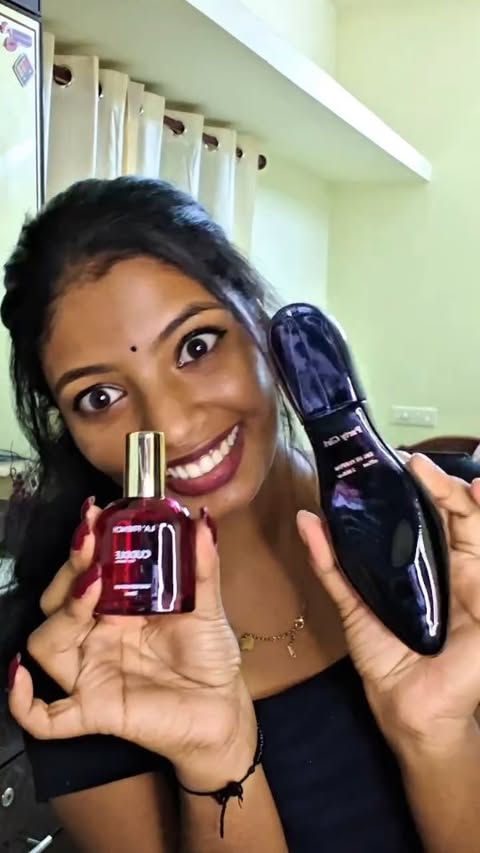 Instagram post by @anakha_k_ajith for La'French Perfume. Caption reads: Comment "Smell" for 🔗 #fyp #instagood #promotion....