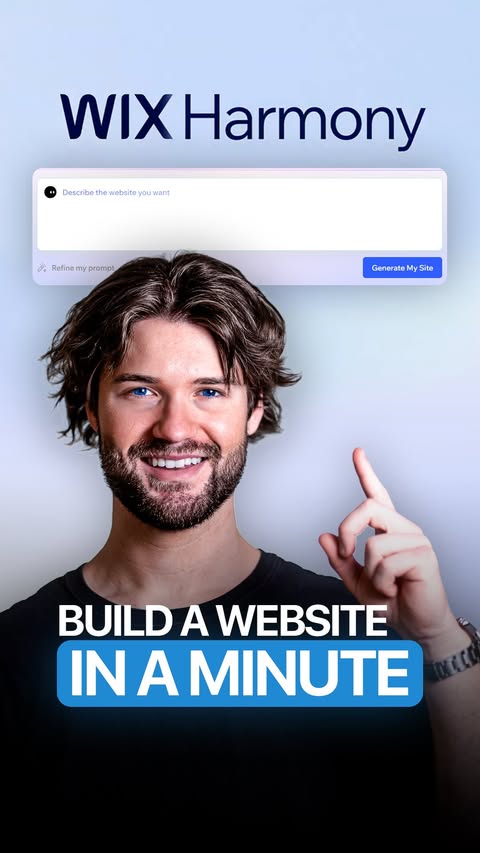 Instagram post by @brodyautomates for Wix. Caption reads: Wix has been quietly building this insane web....
