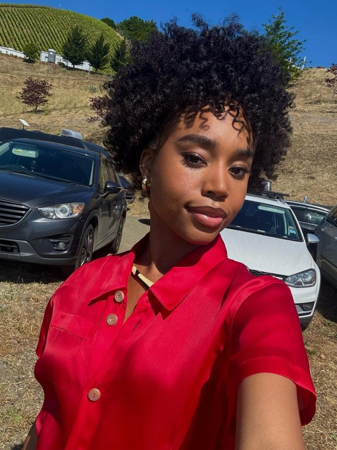 Instagram post by @charnaemarie for Brandon Blackwood. Caption reads: BTS Shooting with Cadillac ✨ 

This shoot was very....