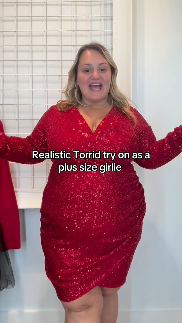 Instagram post by @thekatherinerae for Torrid. Caption reads: TAKE MY MONEY HUNNY 🤭 #fashion #clothing....
