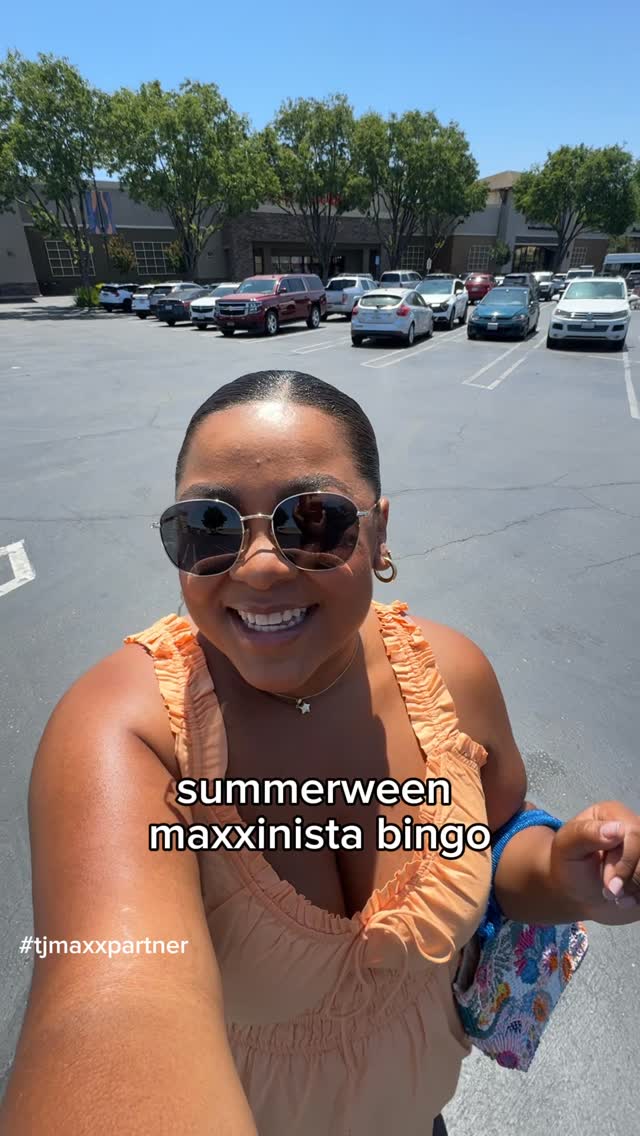 Instagram post by @mayadannie for TJ Maxx. Caption reads: summerween is here, maxxinistas! 🎃☀️

screenshot....