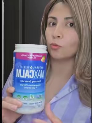 TikTok post by @yuvanitaespinoza5 for Natural Vitality®. Caption reads: [...] #sleepsupport #magnesium #maxcalm....