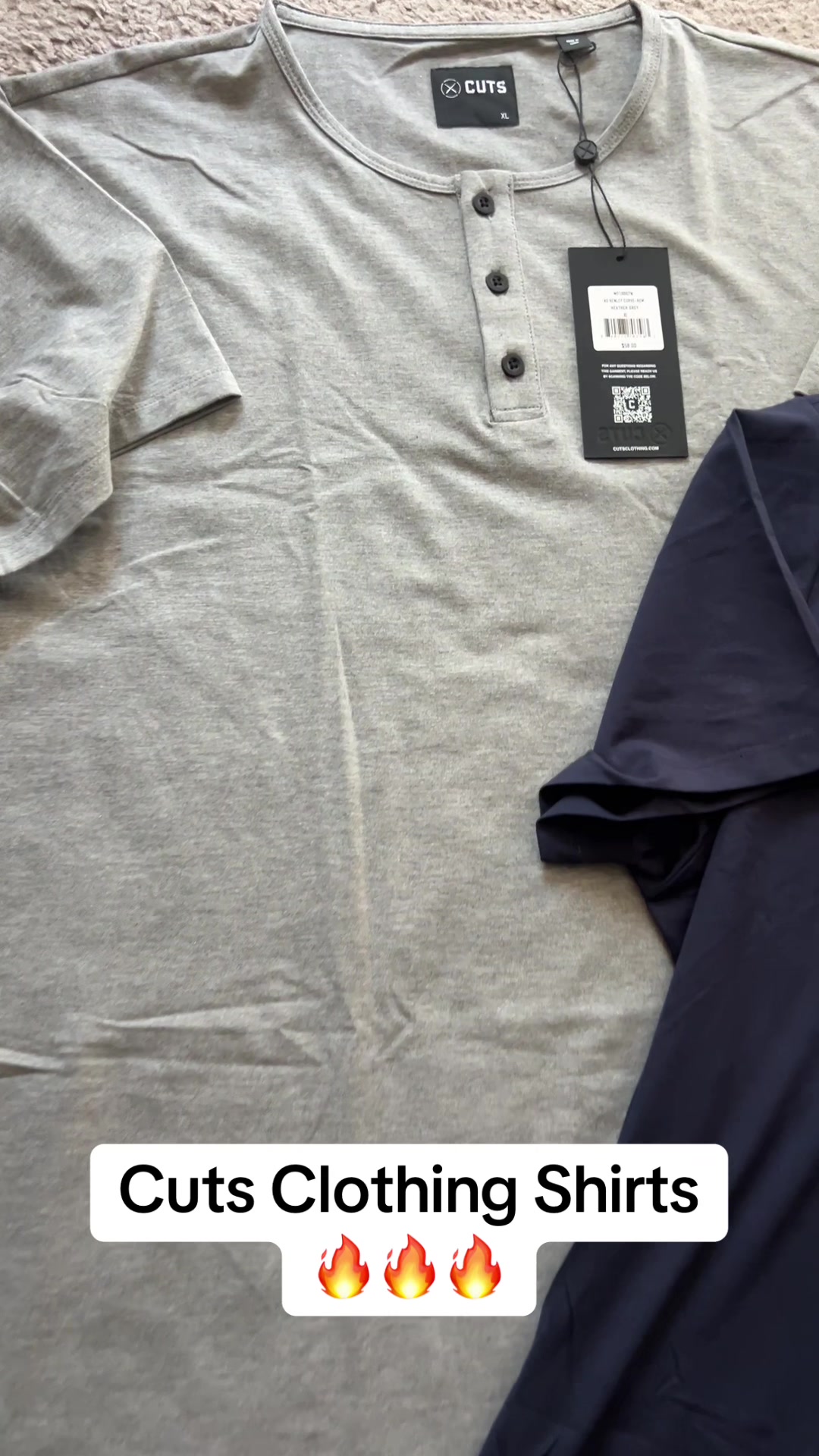 TikTok post by @rafi_jane for Cuts Clothing. Caption reads: These shirts are sooo soo nice! @Cuts Clothing....