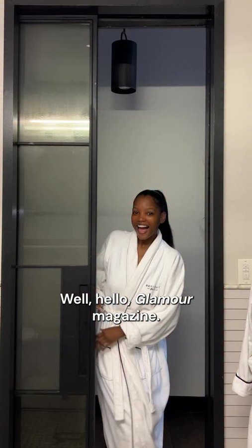 Instagram post by @_slimthin for Glamour. Caption reads: From the Love Island villa to the front row at....