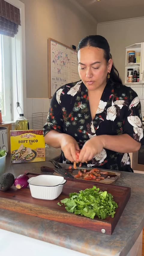 Instagram post by @toni_walker87 for Old El Paso. Caption reads: #AD Soft tacos in 20 mins? Old El Paso™ Soft Taco....
