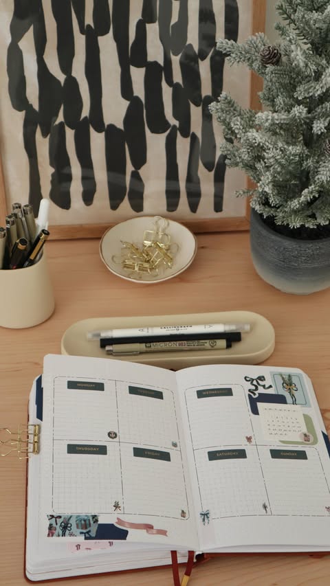 Instagram post by @delphinesjournal for Toms Studio. Caption reads: If only journaling was this quick 🤭

Stationery....