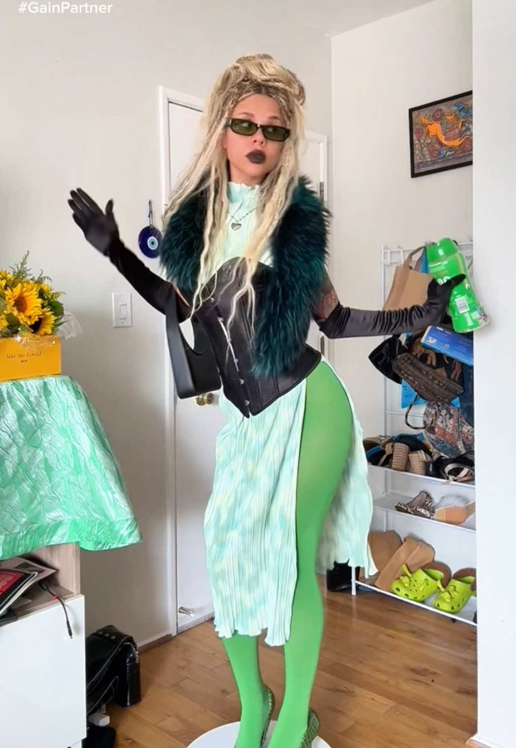 TikTok post by @snitchery for I Love Gain. Caption reads: #GainPartner CALLING ALL WICKED FANS! WHO WANTS A....