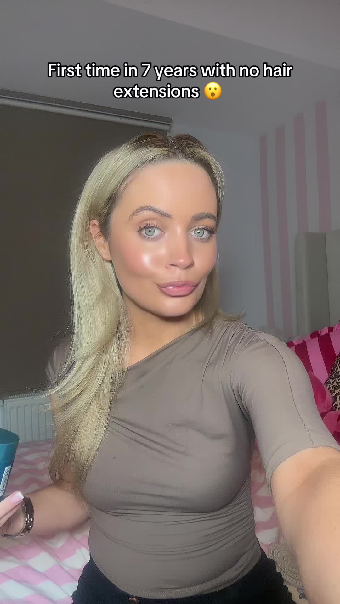 TikTok post by @alaniscooperx for Color Wow Hair. Caption reads: @Color Wow UK #hairjourney .