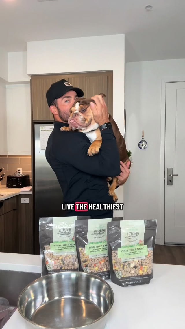 Instagram post by @jamesbonsall_ for Freshpet. Caption reads: Happy, healthy, and thriving… Thanks to @freshpet....