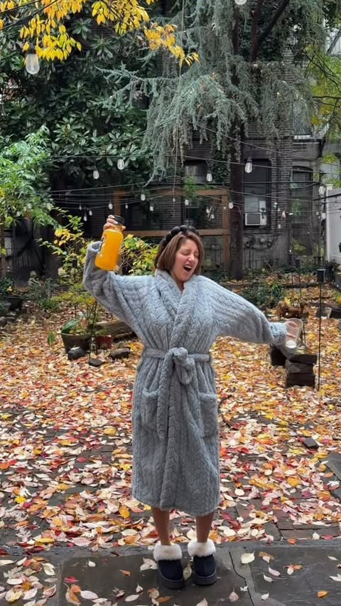 Instagram post by @tomatocrazy for Minute Maid. Caption reads: GRWM + a Minute Maid pour that changes everything....