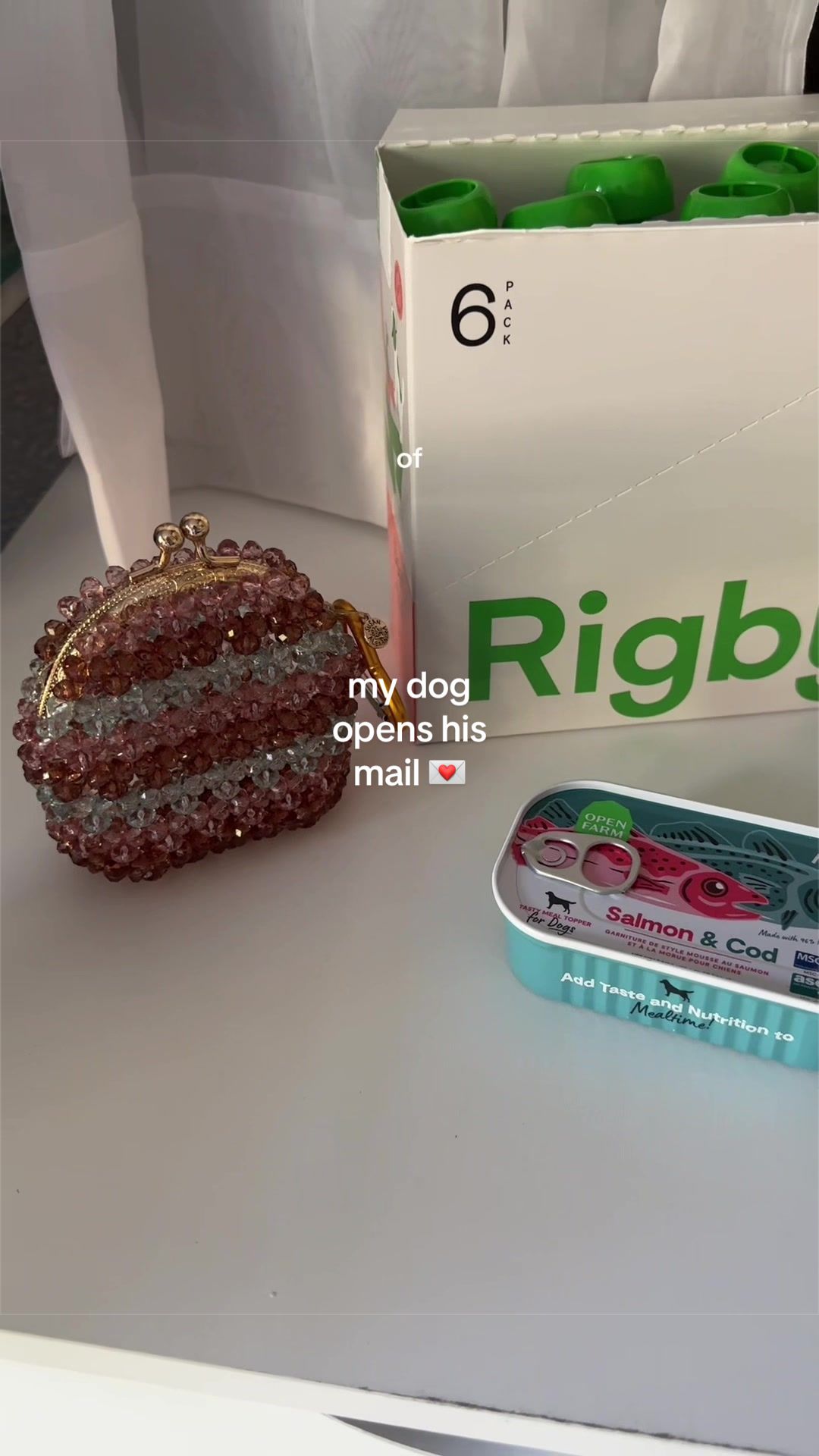 TikTok post by @slinktheween for Open Farm Pet. Caption reads: [...] for the Beast @Rigby @Open Farm Pet #gifted....