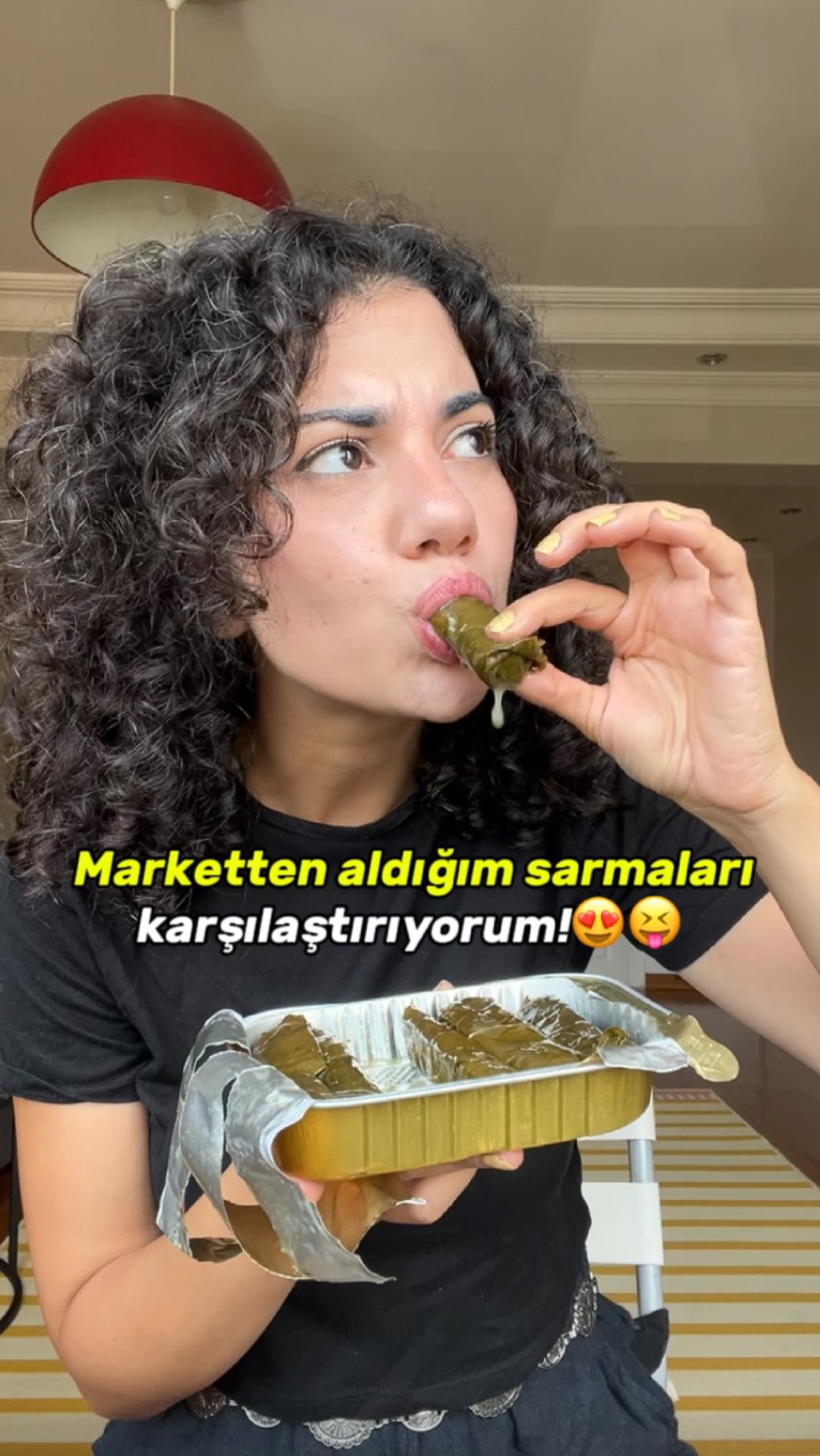 Instagram post by @bakcoklezzetli for A101. Caption reads: 3 farklı market sarması....