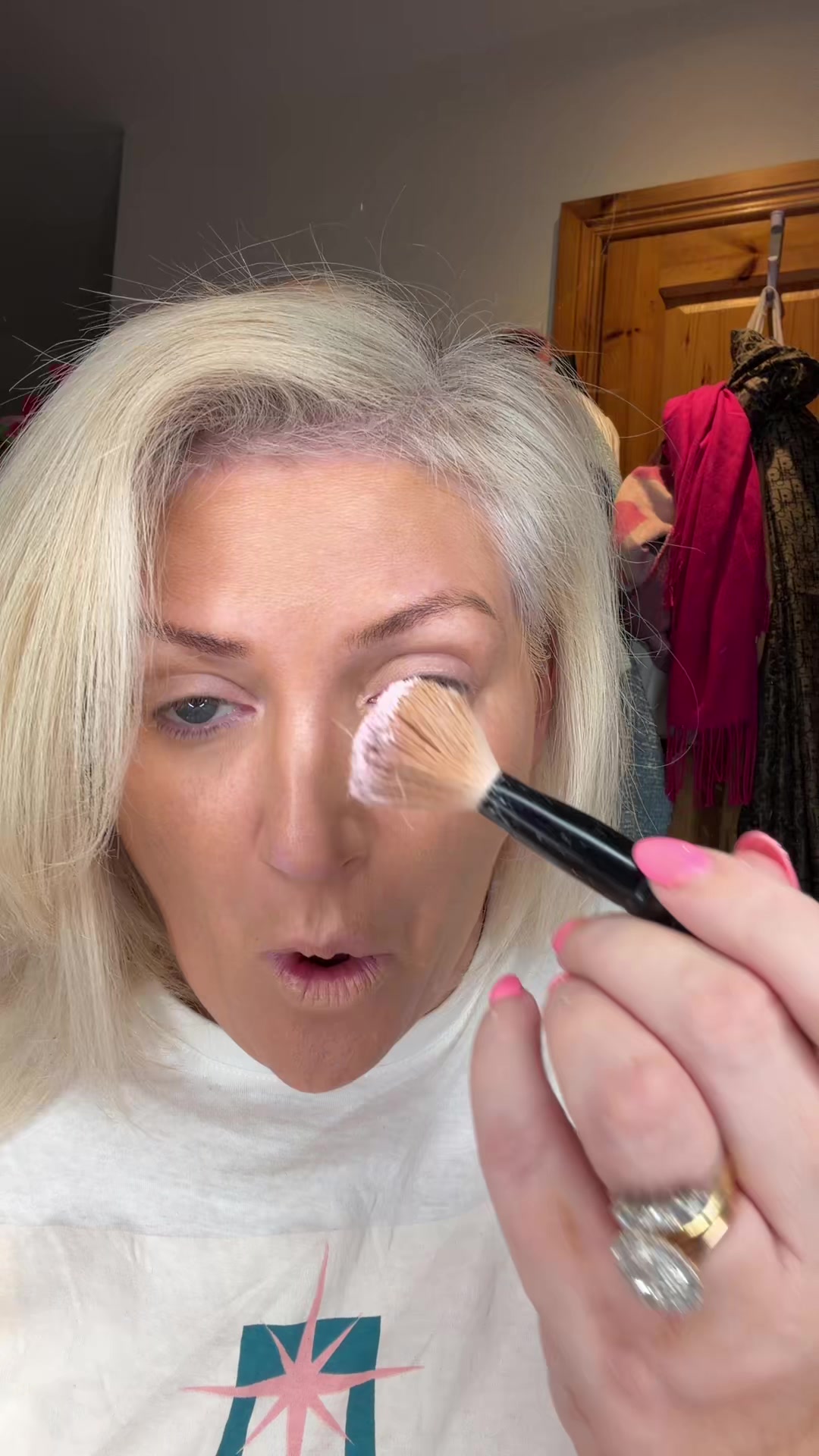 TikTok post by @mycrazylifecaroline for BPerfect Cosmetics. Caption reads: Blur out powder #powder @BPerfect Cosmetics.