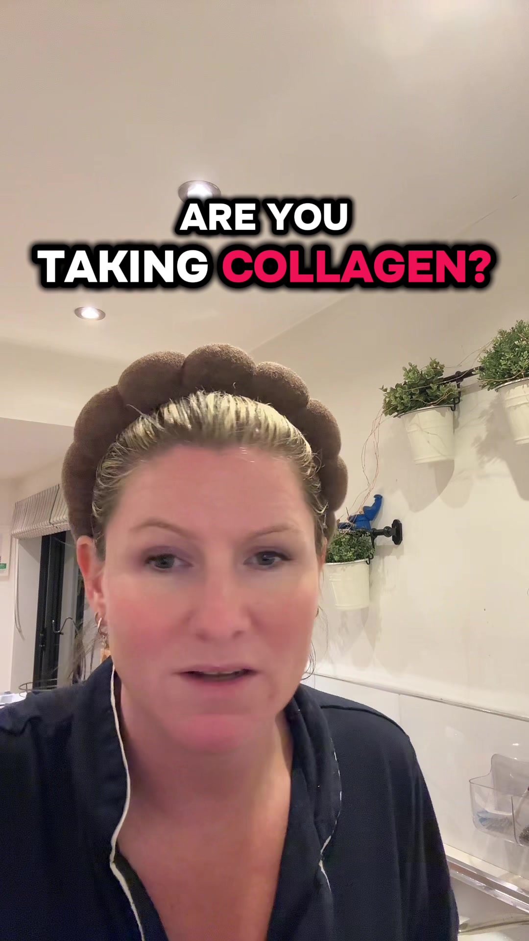 TikTok post by @helscurt03 for Nutrition Geeks. Caption reads: [...] #skin #wellness #40plus #glowup....