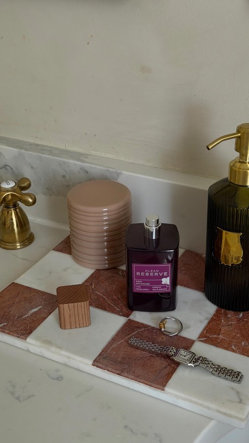 Instagram post by @jashamilton_ for CLEAN BEAUTY COLLECTIVE. Caption reads: @cleanreserveperfume recently launched a limited....