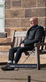 Instagram post by @aceagrams for National Lottery Good Causes. Caption reads: 🖼️ Game Changer Sir Peter Murray CBE founded the....