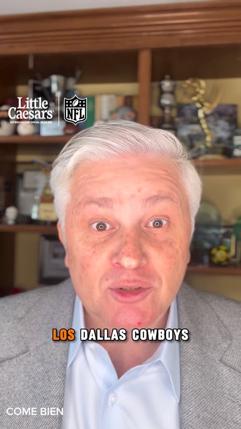 Instagram post by @espnsutcliffe for Little Caesars. Caption reads: 🏈 Aquí la previa del @dallascowboys vs....